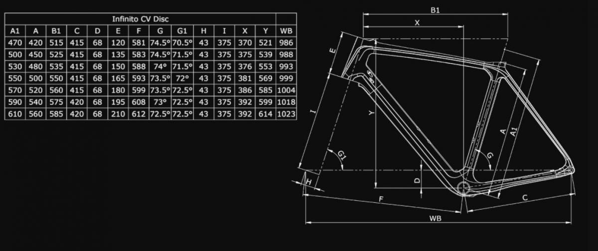 Bianchi infinito best sale cv frame