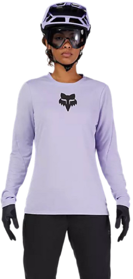 Womens Ranger Fox Head Long Sleeve Jersey Purple