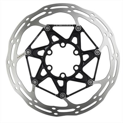 SRAM Centerline 2 Piece Black (v balení titanové šrouby) Rounded - 180 mm Brzdový kotouč