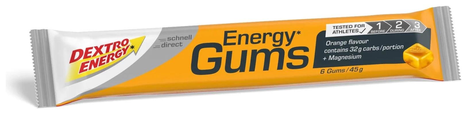 DEXTRO Energy Gums Magnesium Žvýkací energetické tablety