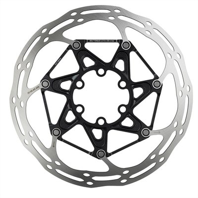 SRAM Centerline 2 Piece Black (v balení ocelové šrouby) Rounded - 180 mm Brzdový kotouč