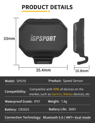 iGPSport SPD70 Snímač rýchlosti