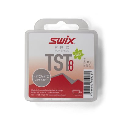 Swix Glide Wax Top Speed Turbo, Red, -4°C/+4°C, 20 g Glide Wax