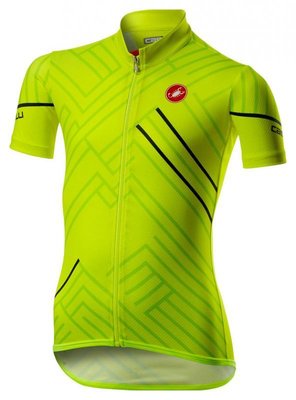 CASTELLI CST CAMPIONCINO detský dres žlta fluo 