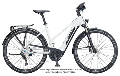 KTM MACINA SPORT P610 HE Metallic White (Black + Blue)