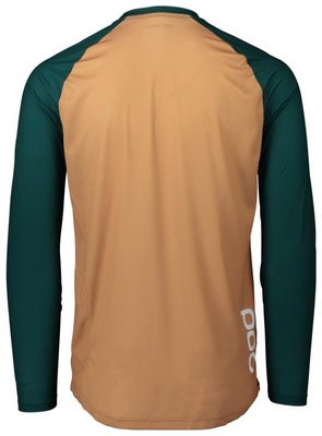 POC MTB Pure LS Jersey Moldanite Green/Aragonite Brown