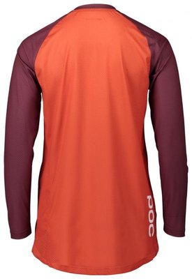 POC Women's MTB Pure Long Sleeve Jersey Propylene Red/Agate Red