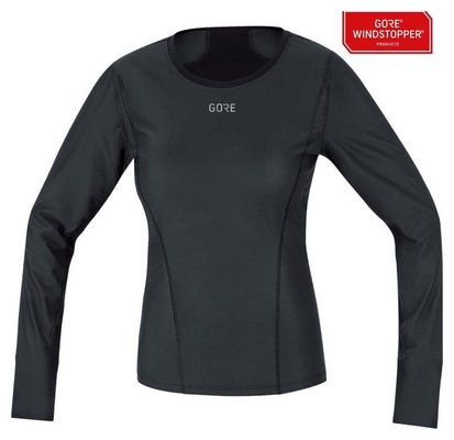 GORE M Women WS Base Layer Long Sleeve Black