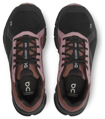 ON CloudRunner W Waterproof Black / Grape Dámske bežecké nepemokavé topánky