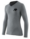 Assos Tactica Tech T shirt technicky dres dlhy rukav silver 1